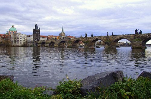 Charles Bridge From The River