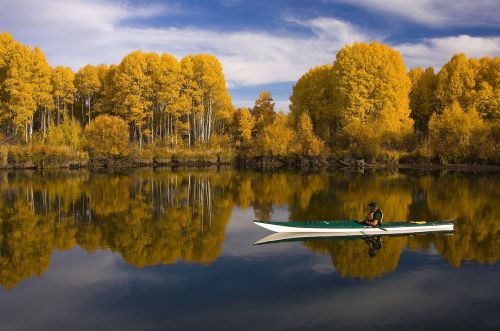 kayak lake outdoors