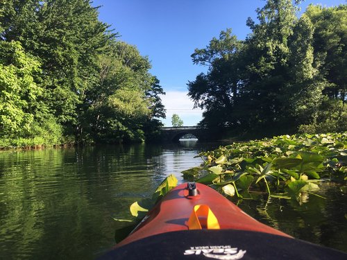 kayak  bridge  river