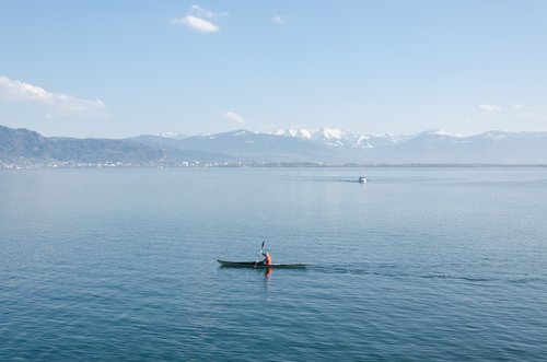 kayak  lake constance  lake