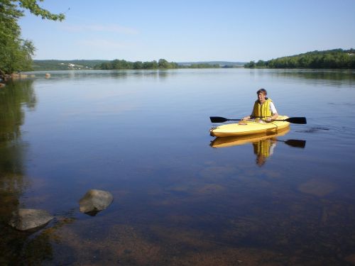 kayak river peaceful