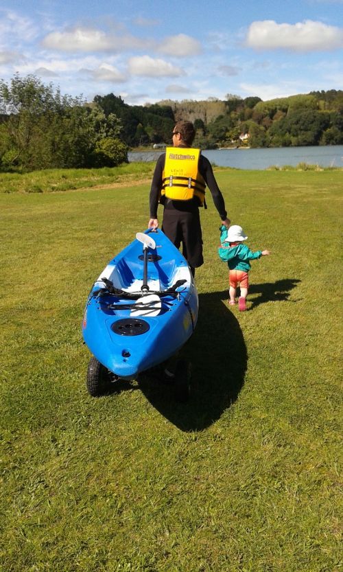 kayak outdoors child