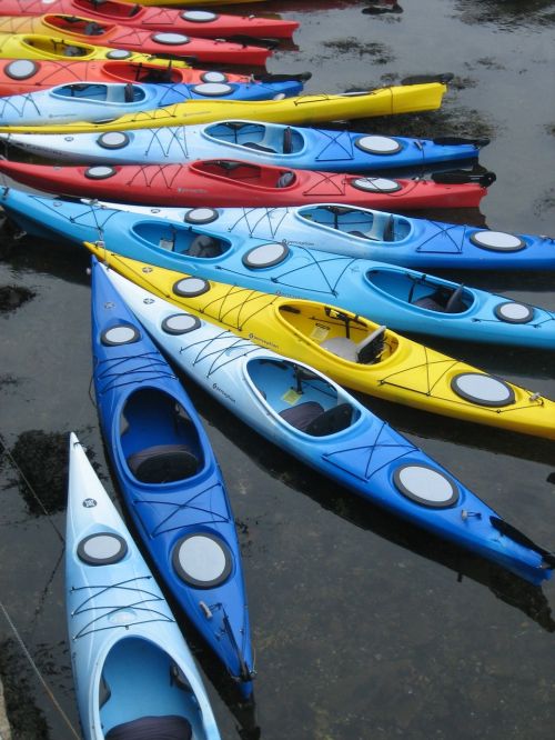 kayaks pattern boats