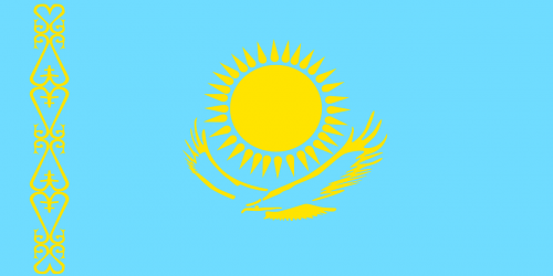 kazakhstan flag asia