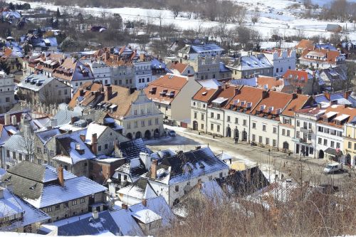 kazimierz dolny panorama of the city city