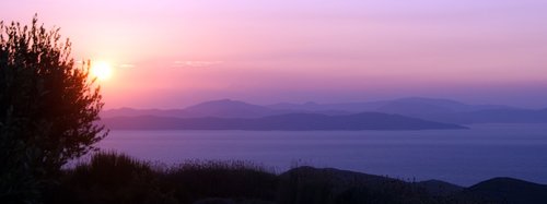 kea  greece  sunset