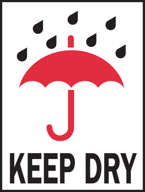 keep dry warning