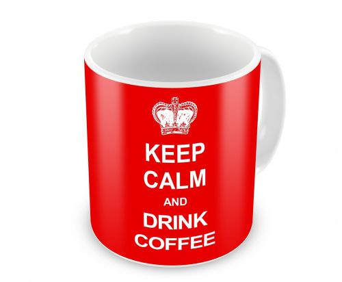 keep calm coffee drink