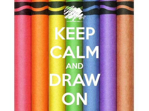 keep calm draw pencils