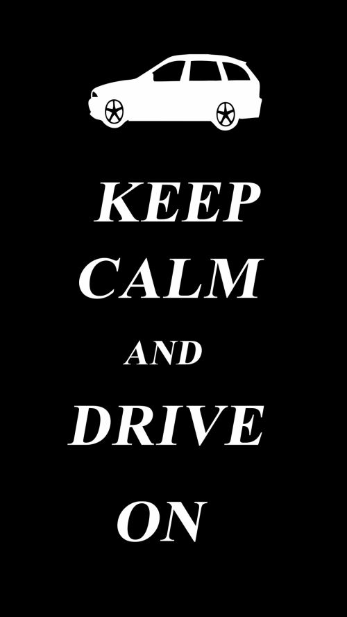 Keep Calm Drive On Poster