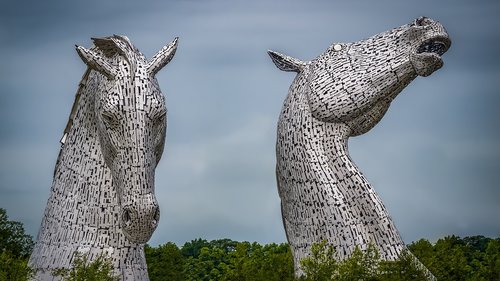 kelpies  sculpture  scotland