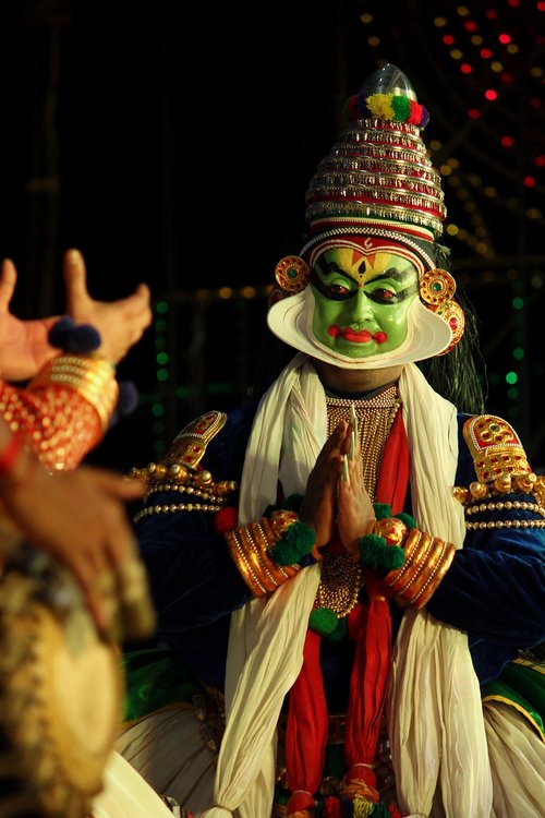 Kathakali, dance, india, kerala, portraits - free image from 