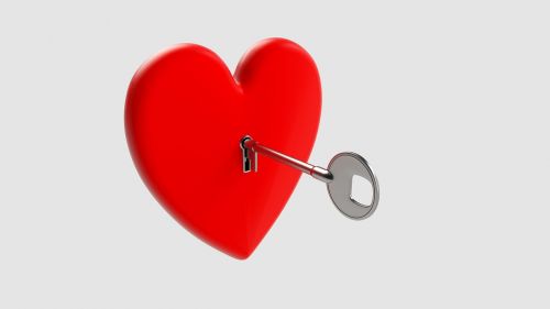 key heart love