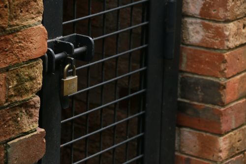 key padlock cage