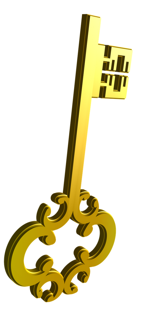 key golden lock