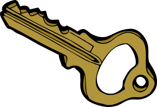 key metal plain