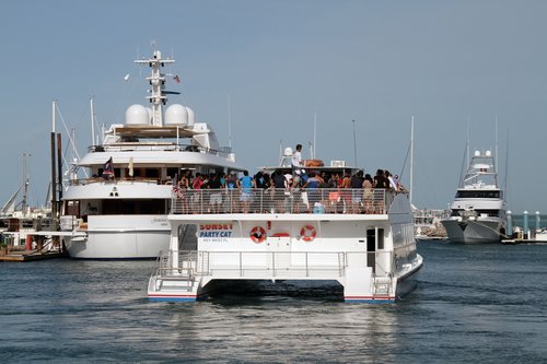 key west  boat  party