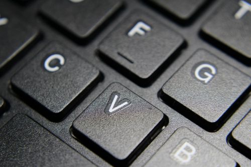 keyboard black letters