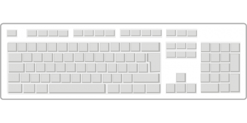 keyboard blank computer