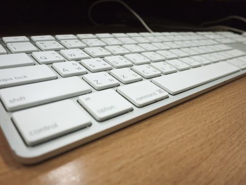 keyboard computer desk