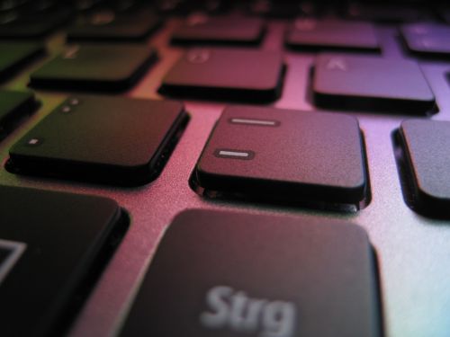 keyboard colorful keys