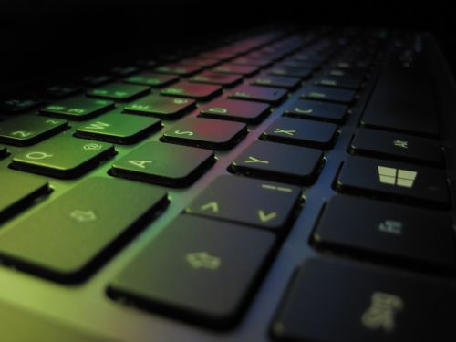 keyboard colorful keys