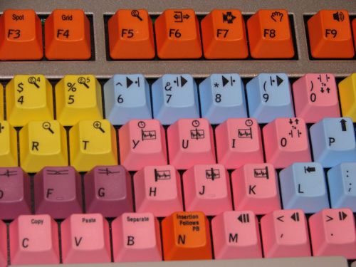 keyboard colorful color