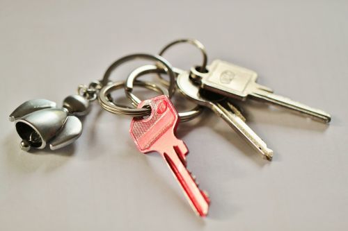 keychain key door key