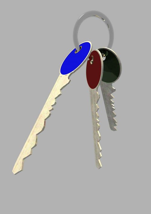 keys metal key ring