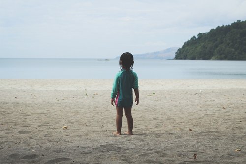 kid  beach  ocean