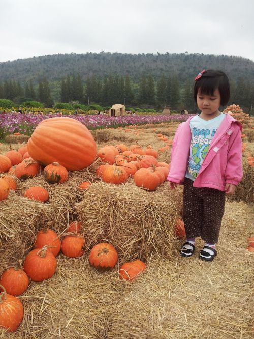 kids pumpkin smile