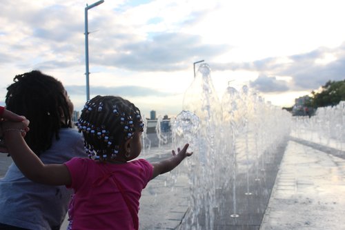 kids  water  african american