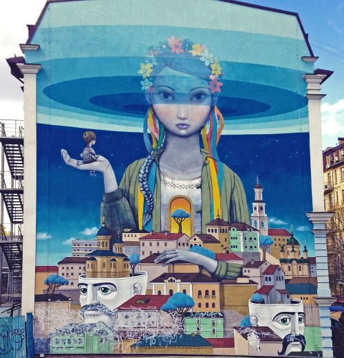 kiev ukraine hauswand