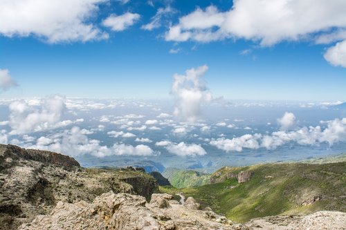 kilimanjaro  clouds  landscape