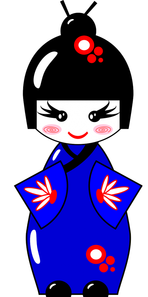 kimono doll japanese