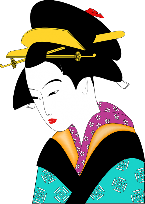 kimono geisha woman