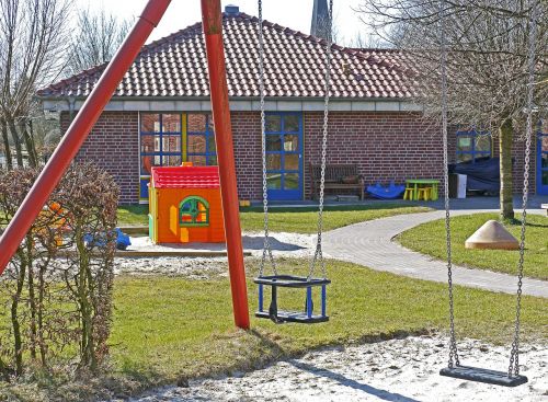 kindergarten playground swing