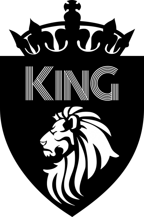 king emblem lion