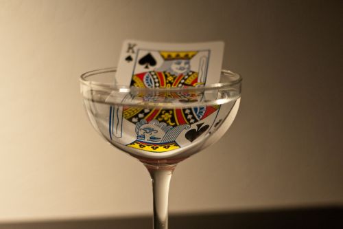 king playing card glass