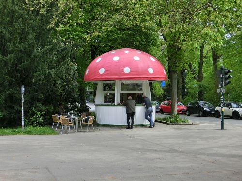 kiosk mushroom building