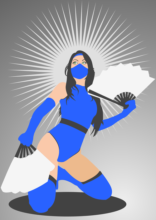 kitana  cosplay  mortal kombat