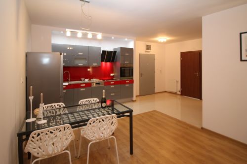 kitchen kitchenette apartment