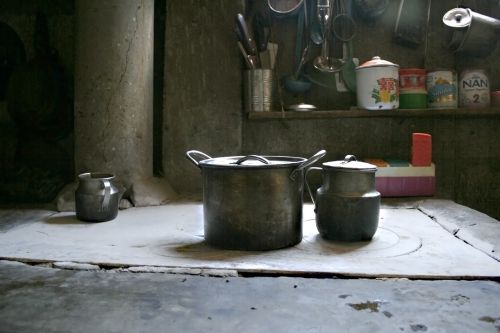 kitchen old pots