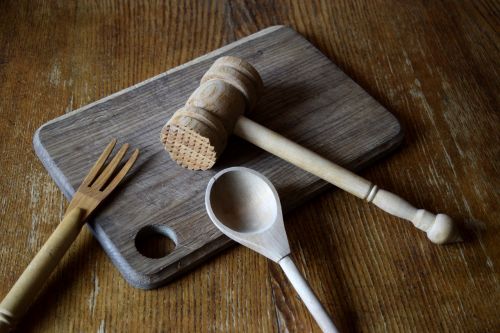 kitchen utensils wooden