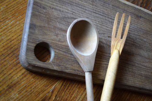 kitchen utensils wooden
