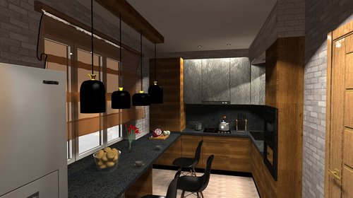 kitchen  interior  loft