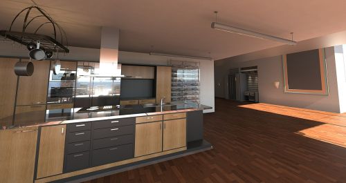 kitchen room modern