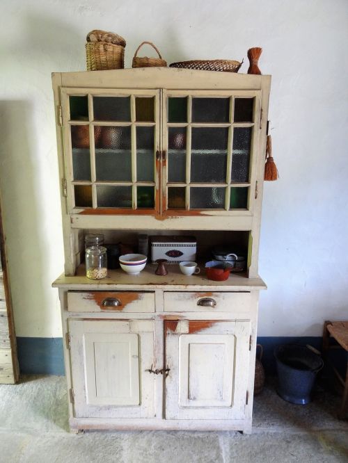 kitchen cabinet vintage old
