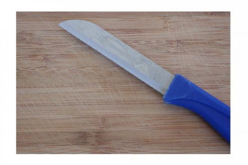 Kitchen Knife On Cutting Board