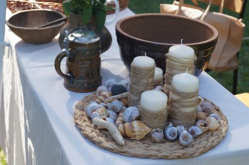 kitchen utensils nature shells